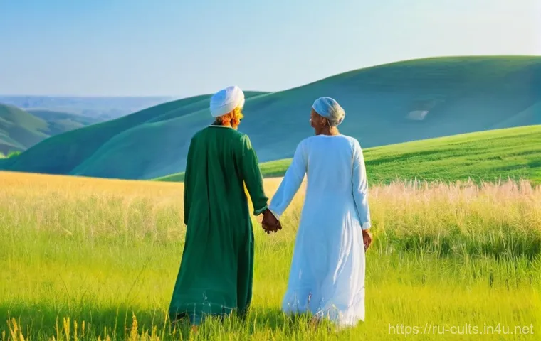 대순진리회의 주요 상징물 - **Prompt for Inner Divinity and Connection (Innaechon):**
"A diverse group of individuals, inclu...