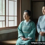 신천지 창립 과정 - **Prompt:** A serene and hopeful depiction of post-Korean War South Korea, where a diverse group of ...