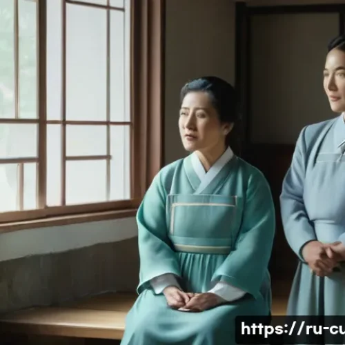신천지 창립 과정 - **Prompt:** A serene and hopeful depiction of post-Korean War South Korea, where a diverse group of ...